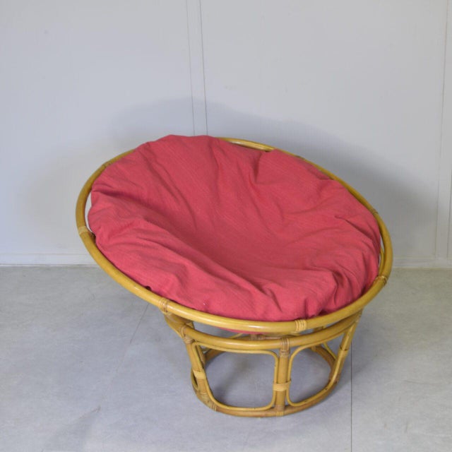 Vintage Bamboo Papasan Armchair, 1960s For Sale - Image 6 of 9