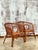 Vintage Boho Woven Rattan Lounge Chairs- A Pair For Sale - Image 10 of 10
