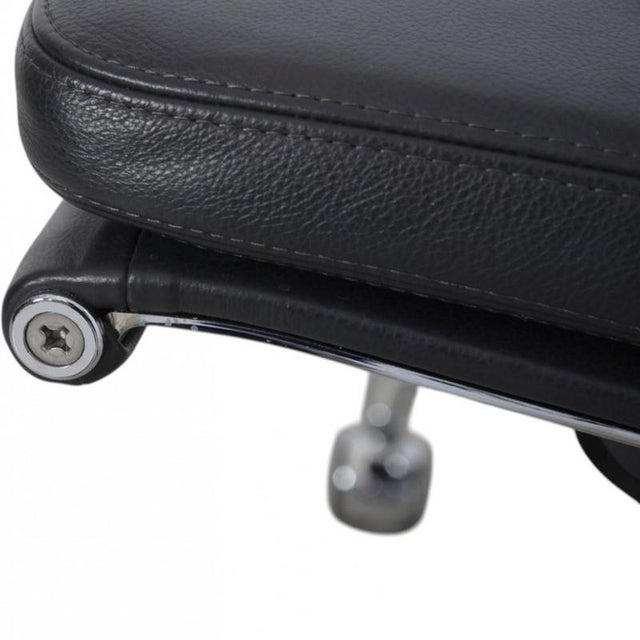 EA-219 Office Chair in Grey Leather by Charles Eames, 2012 For Sale - Image 16 of 18