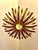 Large Spanish Sunburst Flush Mount in Gilt Metal with Support, 1950 For Sale - Image 9 of 10
