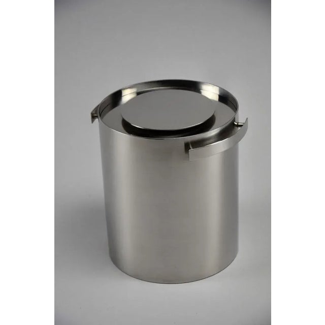 Silver Arne Jacobsen Mid-Century Modern Champagne Cooler, 1980 For Sale - Image 8 of 8