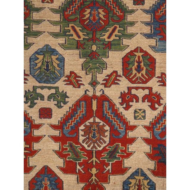 Antique Caucasian Sumak Rug 4'8" X 7'0" For Sale - Image 4 of 6