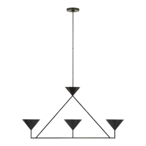 Paloma Contreras for Visual Comfort Signature Orsay Medium 3-Light Linear Chandelier in Bronze