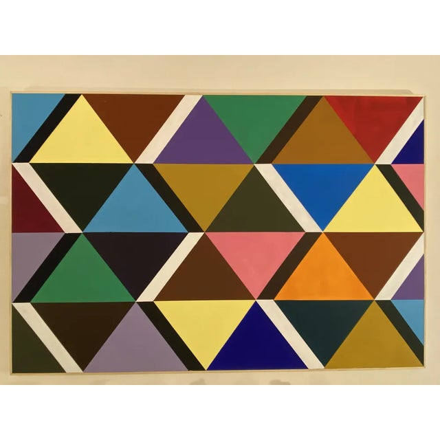 Visentin Gianfranco, Abstract Composition, 1980, Oil on Canvas For Sale - Image 4 of 4