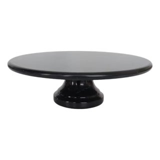 Marble Lazy Susan Tall, Black For Sale