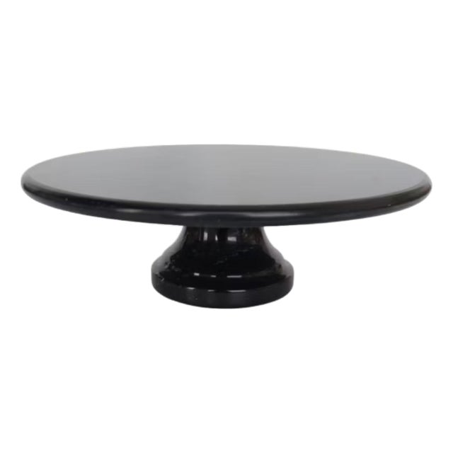 Marble Lazy Susan Tall, Black For Sale