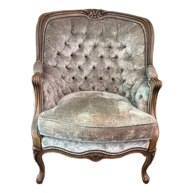 Hancock & Moore Louis XV Style Bergère Chair For Sale