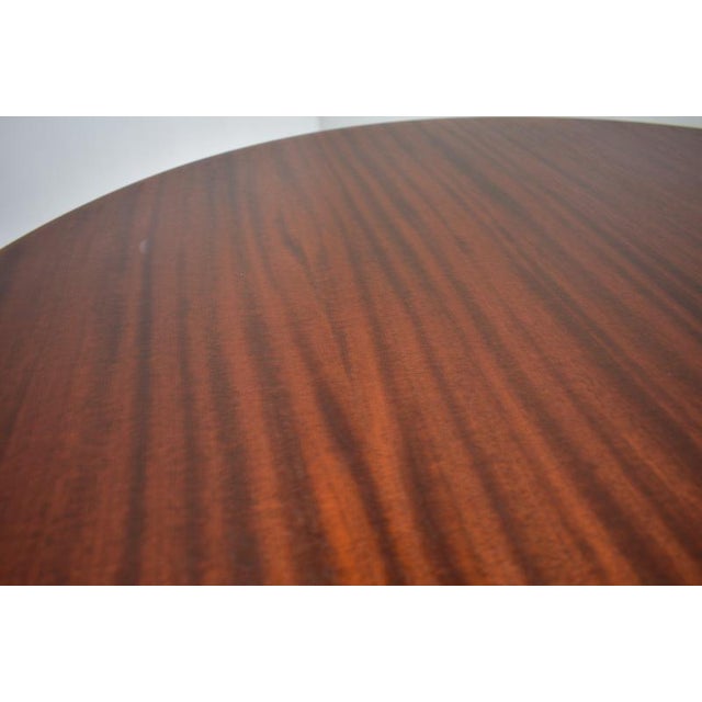 Round Mahogany Table by Drevotvar Jablonne, Czechoslovakia, 1970s For Sale - Image 15 of 18