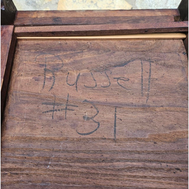 Exceptional, Signed in Graphite, on Bottom Drawer "Russell" #31, an American Federal/Sheraton Period 2 Drawer End Table For Sale - Image 17 of 18