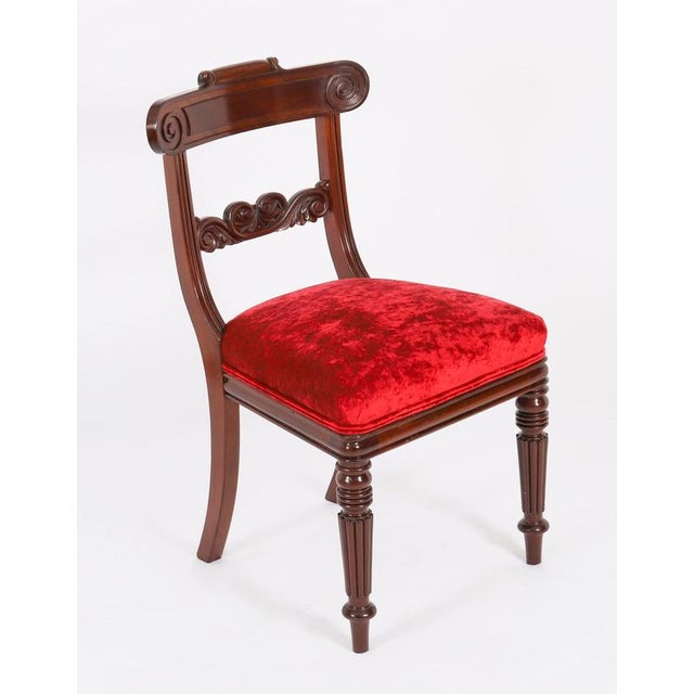 Antique 19th Century Regency Flame Mahogany High Dining Chairs, Set of 10 For Sale - Image 10 of 18
