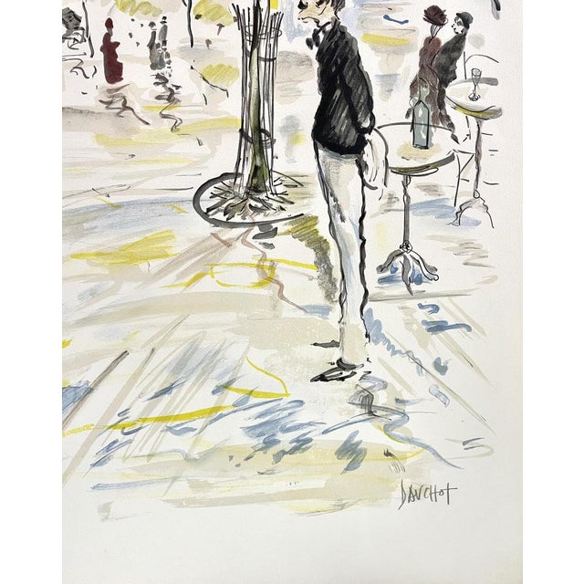 Modern Gabriel Dauchot, Café Ritz, 1975, Original Lithograph For Sale - Image 3 of 5