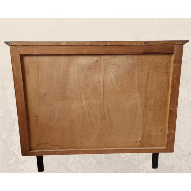 Brown Vintage Walnut Chest of Drawers, 1960s For Sale - Image 8 of 9