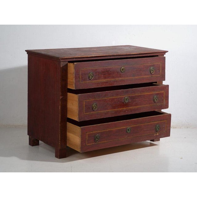 Biedermeier Pine Chest by Amaru For Sale - Image 3 of 11