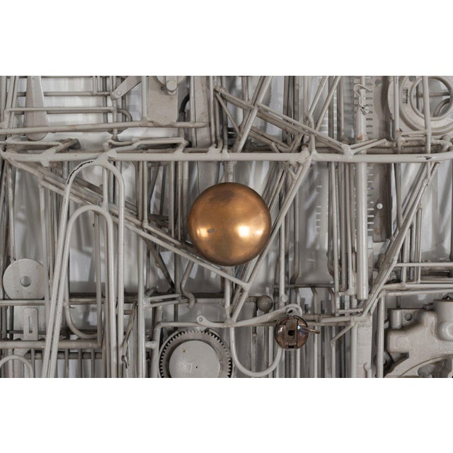 1980s Max Neufeldt Metal Collage –Assemblage Sculpture For Sale - Image 4 of 7