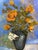 Nicolai Cikovsky, Modernist Floral Oil Painting Roses, Flowers in Vase WPA Artist Nicolai Cikovsky For Sale In Miami - Image 6 of 7