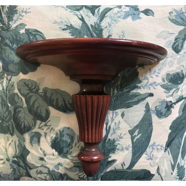 Antique Neoclassical Carved Mahogany Wall Shelves - A Pair For Sale - Image 4 of 11