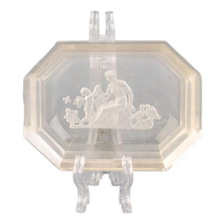 Antique Crystal Intaglio Salt Cellar by Heinrich Hoffmann For Sale