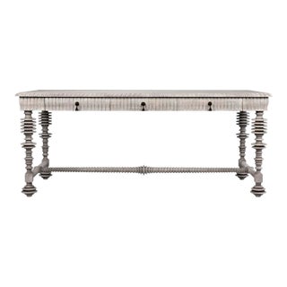 NOIR Portuguese Desk, Distressed Grey For Sale