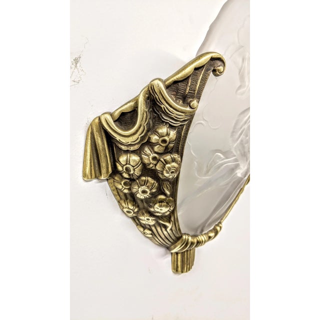 French Art Deco Wall Sconces by Muller Frères - a Pair For Sale - Image 9 of 11