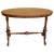 19th Century Victorian Burr Walnut Oval Occasional Table For Sale