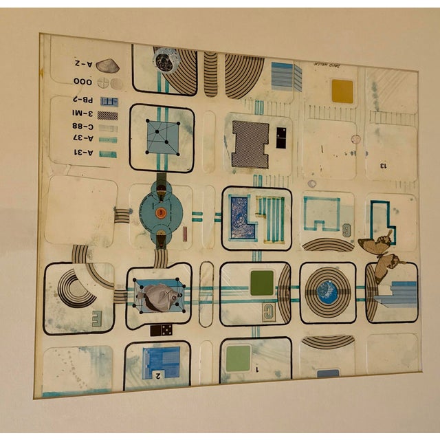 1970s 1970s Framed David Welch Signed Mixed Media Collage: "Technical Study With Natural History Motifs" For Sale - Image 5 of 16
