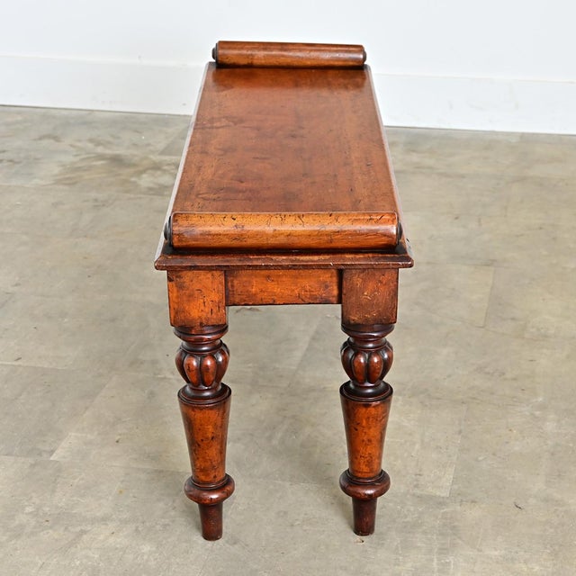 Early 19th Century English 19th Century Mahogany Window Seat For Sale - Image 5 of 10