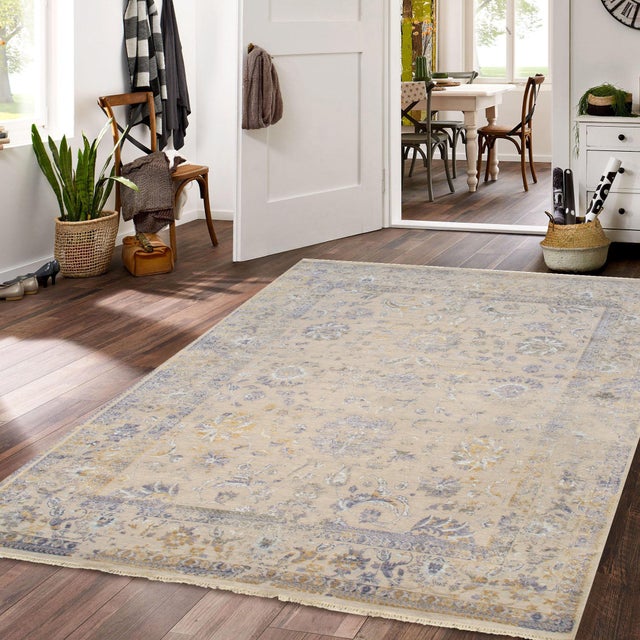 2020s Pasargad Home Transitional Silver Area Rug-8' 0'' X 9'10'' For Sale - Image 5 of 5