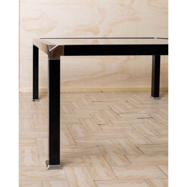 Vintage Side Table in Checkered Glass and Chrome-Plated Metal, Italy, 1980s For Sale - Image 10 of 11