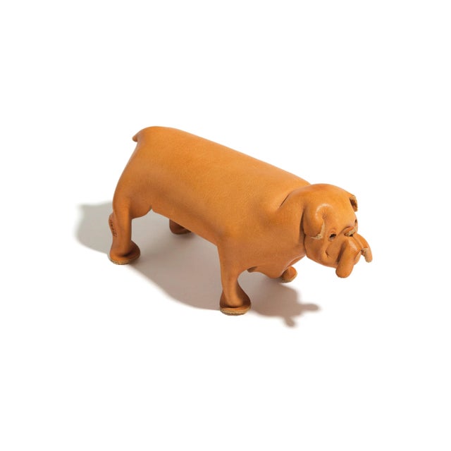 Mid-Century Modern Mid-Century Leather Dog from Deru For Sale - Image 3 of 8