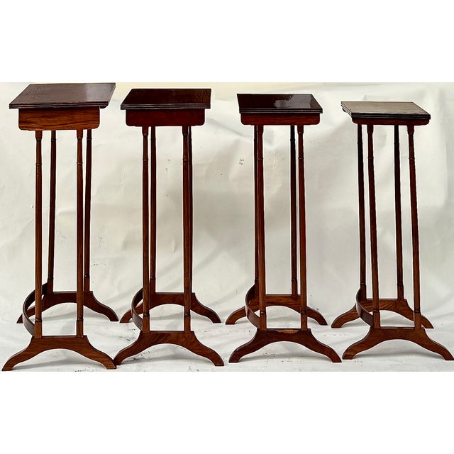 Regency Period Quartetto Nesting Tables, Anglo-Indian, Circa 1815 For Sale In New York - Image 6 of 12