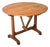French 19th Century Round Oak Tilting Vendange Table For Sale