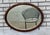 Victorian 19th Century Victorian Oval Oak Wall Mirror Beveled Edge Antique Glass For Sale - Image 3 of 11