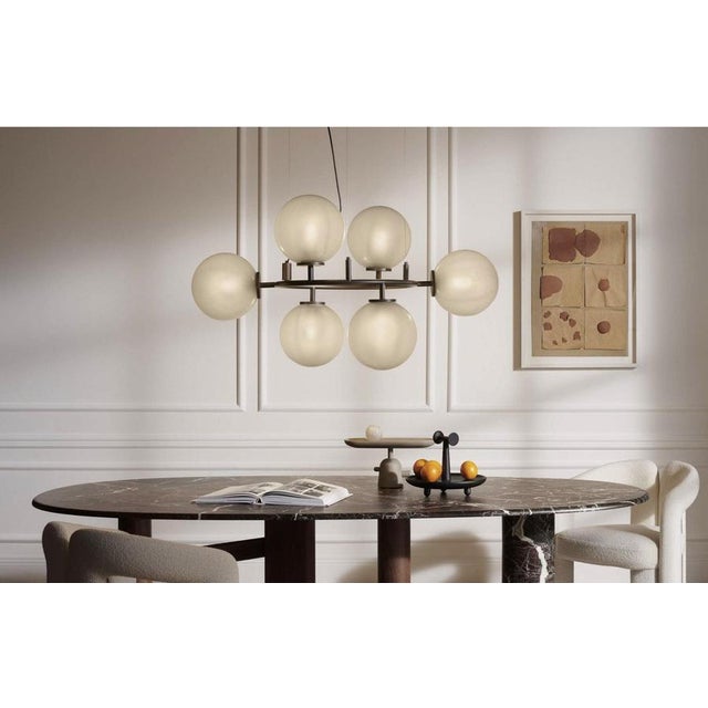 Modern Constellation Chandelier in Black Metal & Glass from Cassina For Sale - Image 12 of 13