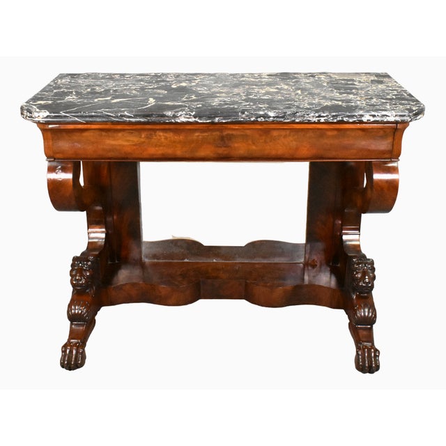 Antique French Louis Philippe Console Table For Sale - Image 16 of 16