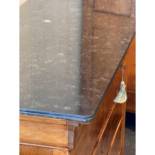 19th Century Marble Top Louis Philippe Chest For Sale - Image 11 of 14
