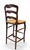 Brown French Country Rush Seat Bar Stools - Set of 3 For Sale - Image 8 of 13