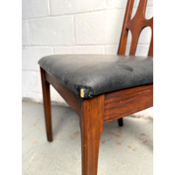 Mid 20th Century Mid 20th Century Broyhill "Brasilia" Mid Century Walnut Dining Chairs- Set of 6 For Sale - Image 5 of 12