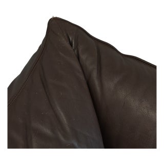 Le Bambole 3-Seater Sofa in Dark Brown Leather by Mario Bellini for B&B Italia, 1970s For Sale