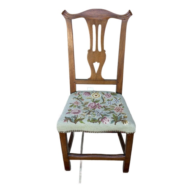 Antique Mahogany Chippendale Side Chair, Connecticut, Circa 1780s For Sale