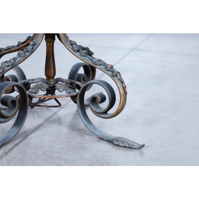 19th Century Antique 19th Century French Gothic Revival Bronze Candelabra Floor Lamp For Sale - Image 5 of 12