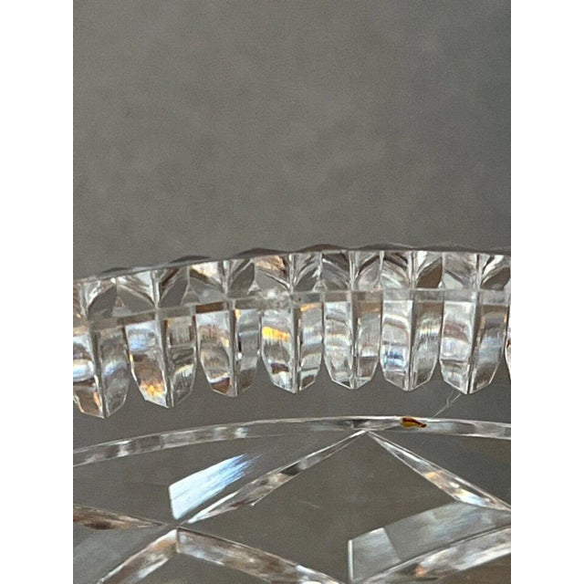 Vintage Waterford Crystal Diamond Faceted Glass Bowl For Sale - Image 10 of 12