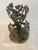 Vintage Art Nouveau Style Grapevine Cast Metal Sculptural Jardinere 8” Tall X 5” Diameter For Sale - Image 4 of 11