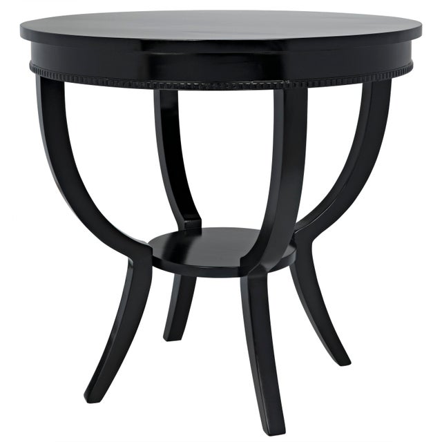 NOIR Scheffield Round End Table in Black For Sale In Los Angeles - Image 6 of 6