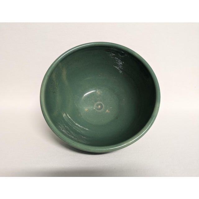 1940s Green Farmhouse Mixing Bowls - A Pair For Sale - Image 5 of 8