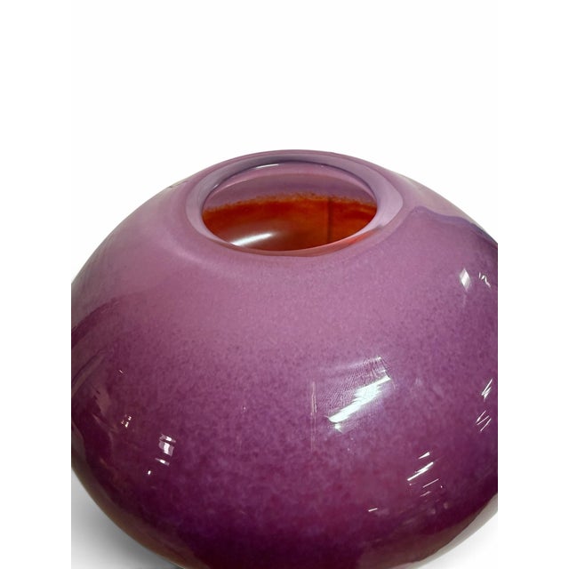 Glass 1990s Venini "Doppio Incalmo" Art Glass Vase by Timo Sarpaneva For Sale - Image 7 of 7