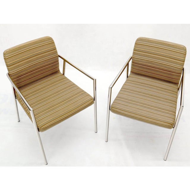 Bernhardt Pair of Bauhaus Style Mid-Century Modern Style Chairs by Bernhardt For Sale - Image 4 of 11