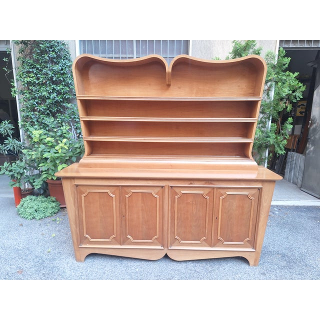 Tan Vintage Plate Rack in Sinuous Light Wood by Mario Cereghini, 1940s For Sale - Image 8 of 18