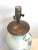 Robin's Egg Blue Vintage Chinoiserie Hand Painted Vase With Asian Floral Designs Table Lamp For Sale - Image 8 of 10