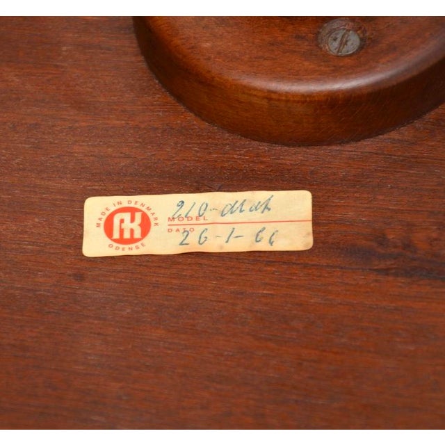 Brown Vintage Danish Wine Tables, 1960, Set of 2 For Sale - Image 8 of 9