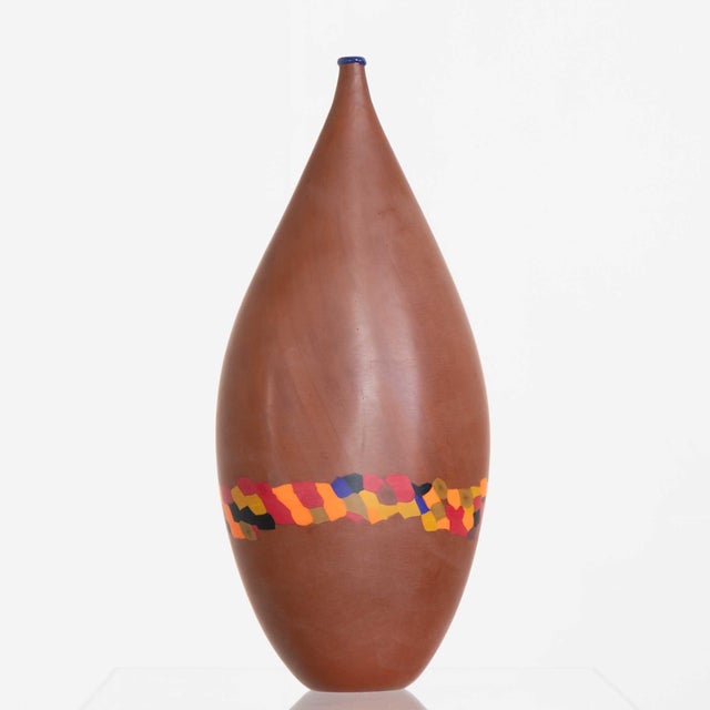 1980s Murine Murano Art Glass Vase For Sale - Image 4 of 9